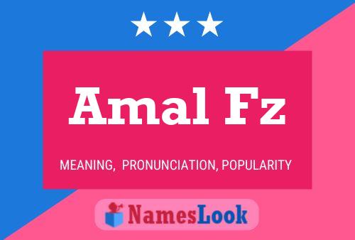 ملصق اسم Amal Fz