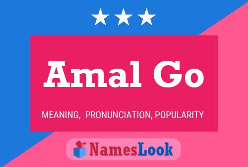 ملصق اسم Amal Go