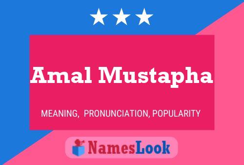 ملصق اسم Amal Mustapha