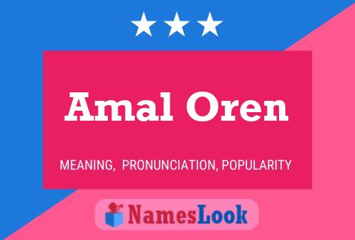 ملصق اسم Amal Oren