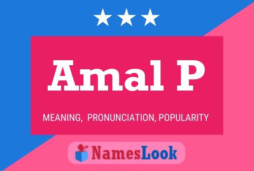 ملصق اسم Amal P