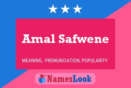 ملصق اسم Amal Safwene