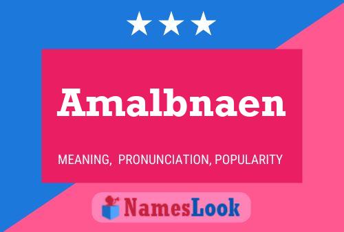 ملصق اسم Amalbnaen