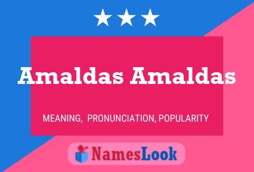 ملصق اسم Amaldas Amaldas