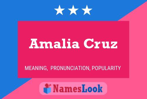 ملصق اسم Amalia Cruz