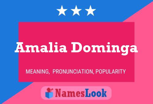 ملصق اسم Amalia Dominga