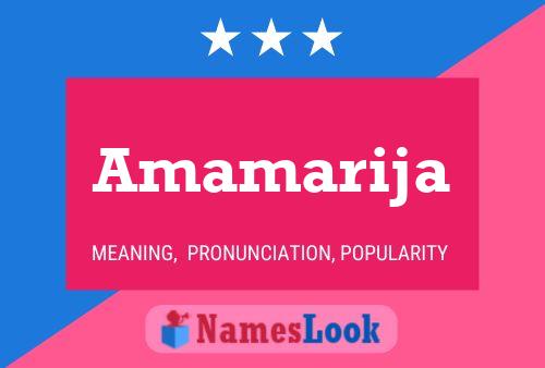 ملصق اسم Amamarija