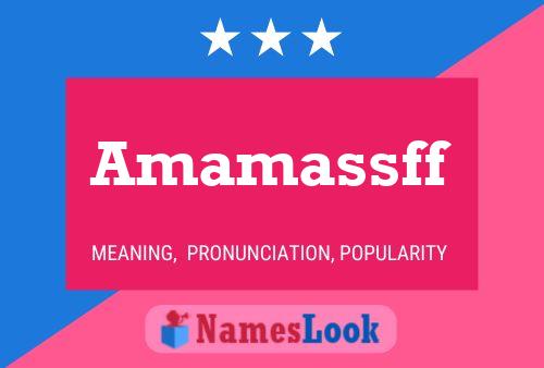 ملصق اسم Amamassff