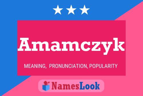 ملصق اسم Amamczyk