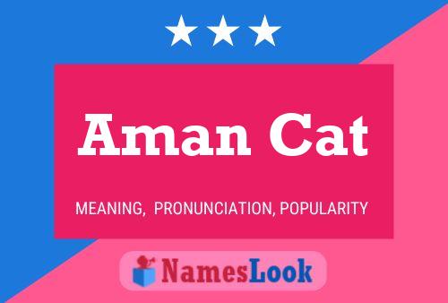 ملصق اسم Aman Cat