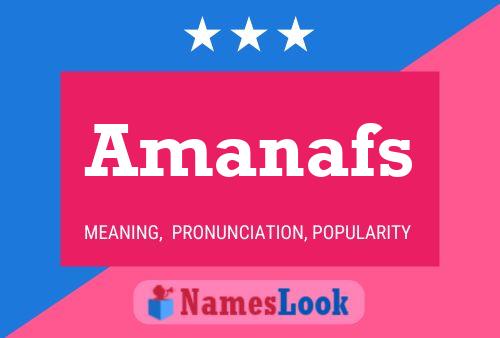 ملصق اسم Amanafs