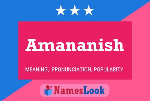 ملصق اسم Amananish