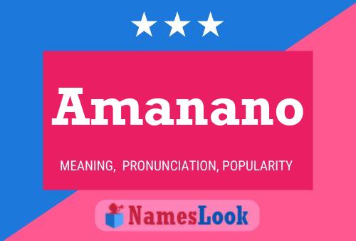 ملصق اسم Amanano