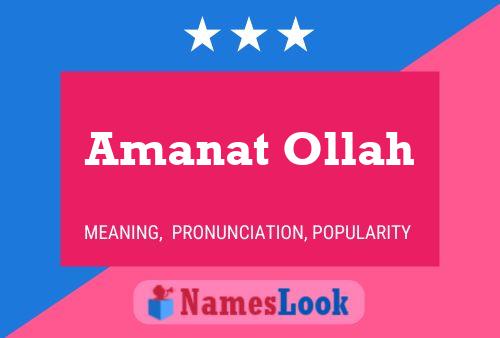 ملصق اسم Amanat Ollah