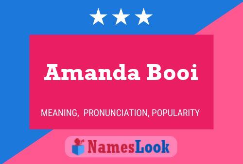 ملصق اسم Amanda Booi