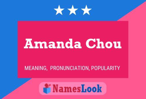 ملصق اسم Amanda Chou