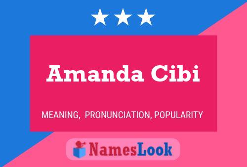 ملصق اسم Amanda Cibi