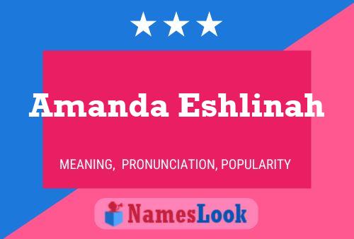 ملصق اسم Amanda Eshlinah