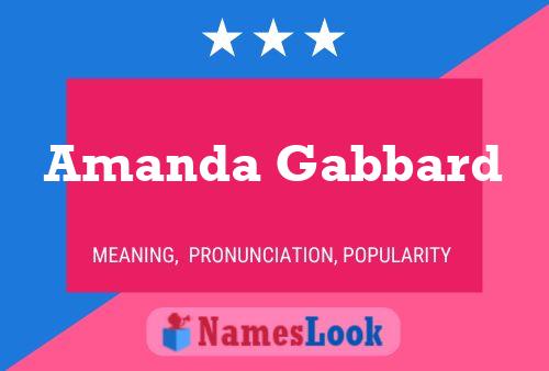 ملصق اسم Amanda Gabbard