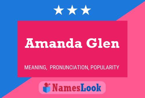 ملصق اسم Amanda Glen