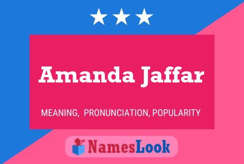 ملصق اسم Amanda Jaffar