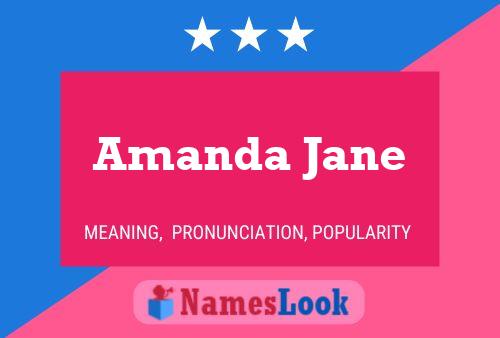 ملصق اسم Amanda Jane