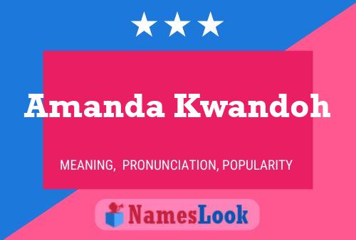 ملصق اسم Amanda Kwandoh