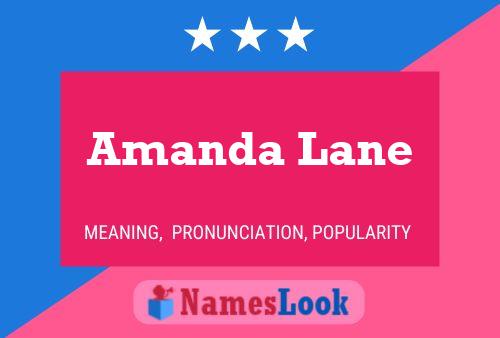 ملصق اسم Amanda Lane