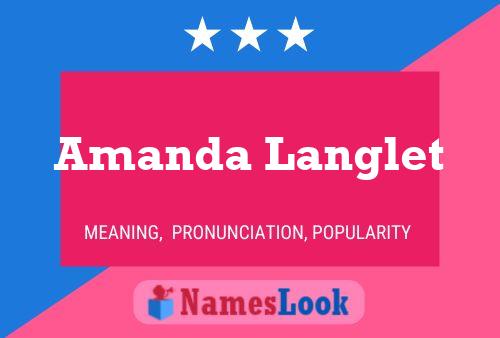 ملصق اسم Amanda Langlet