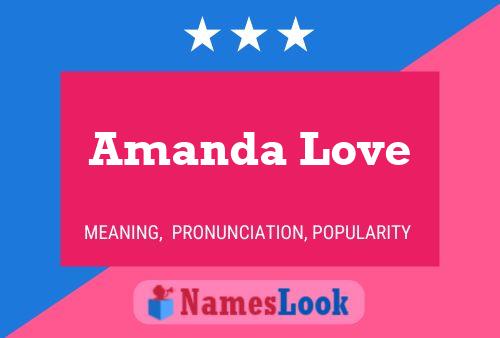 ملصق اسم Amanda Love