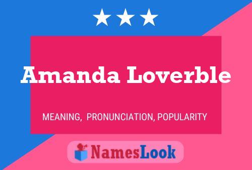 ملصق اسم Amanda Loverble