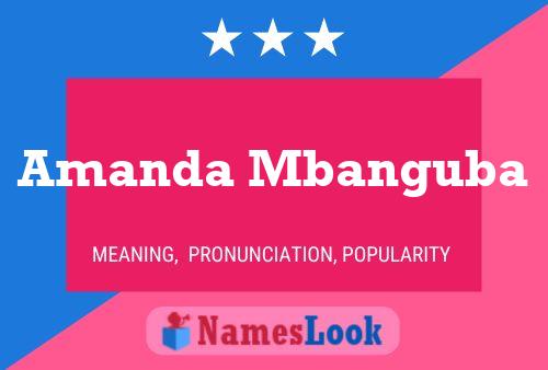 ملصق اسم Amanda Mbanguba