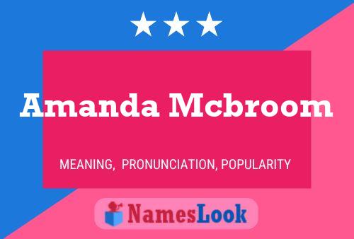 ملصق اسم Amanda Mcbroom