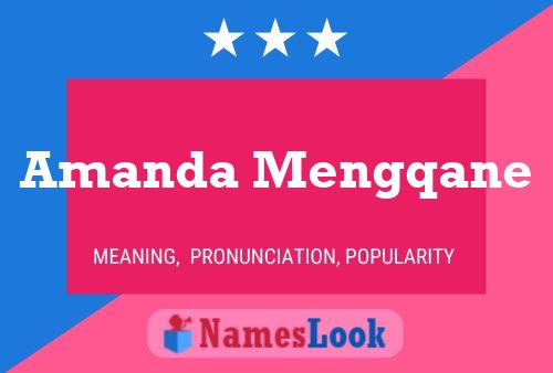 ملصق اسم Amanda Mengqane