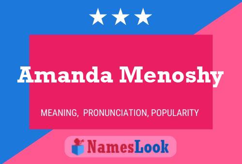 ملصق اسم Amanda Menoshy