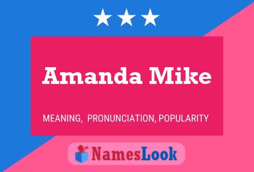 ملصق اسم Amanda Mike