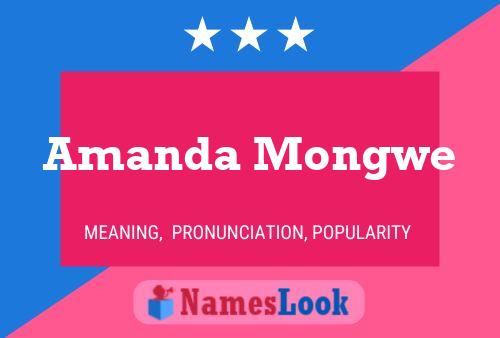 ملصق اسم Amanda Mongwe