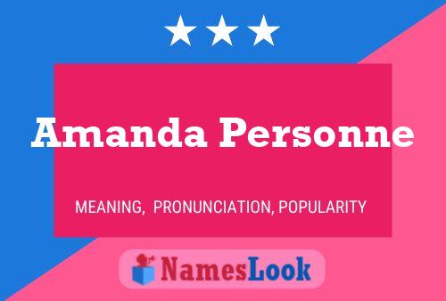 ملصق اسم Amanda Personne