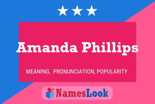 ملصق اسم Amanda Phillips