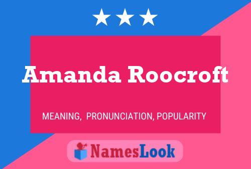 ملصق اسم Amanda Roocroft