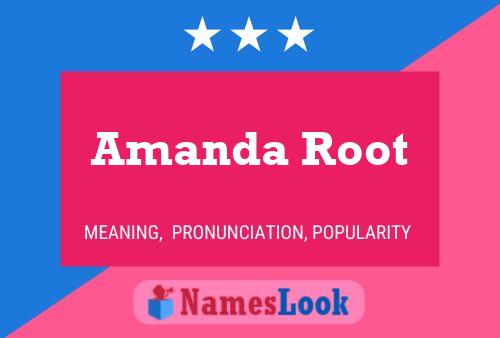 ملصق اسم Amanda Root