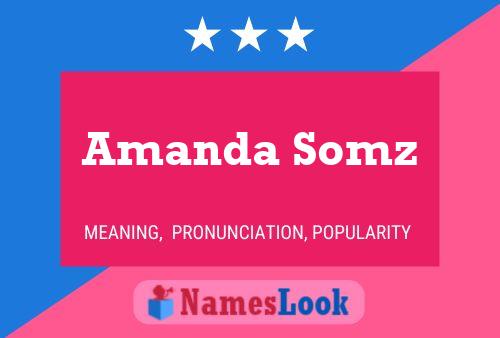 ملصق اسم Amanda Somz