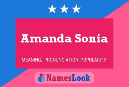 ملصق اسم Amanda Sonia