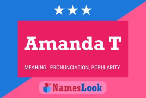 ملصق اسم Amanda T