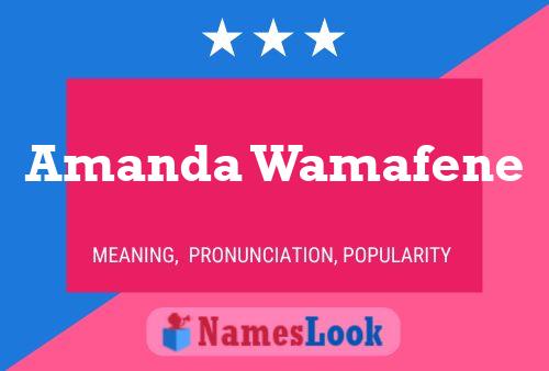 ملصق اسم Amanda Wamafene