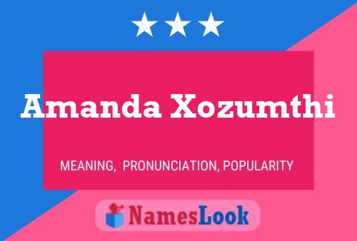 ملصق اسم Amanda Xozumthi