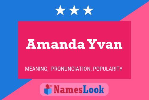 ملصق اسم Amanda Yvan