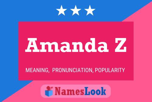 ملصق اسم Amanda Z