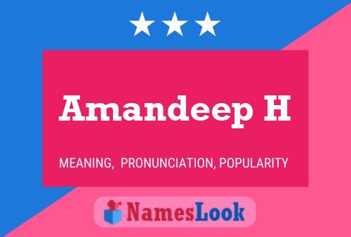 ملصق اسم Amandeep H