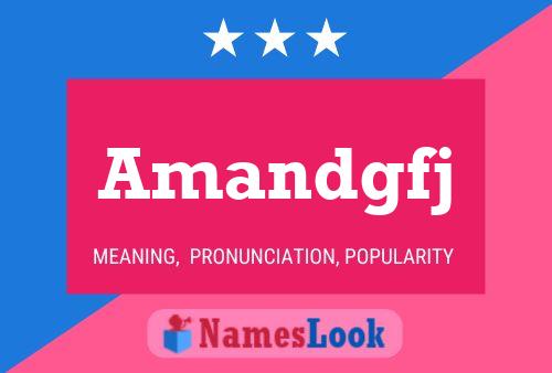 ملصق اسم Amandgfj